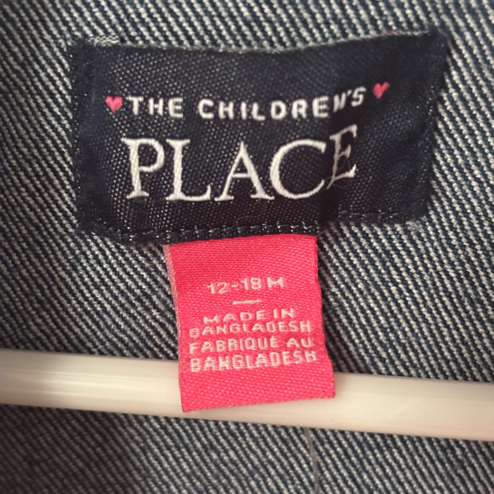 The Children's Place Dark Blue Jean Jacket for Kids - Picture 2 of 4